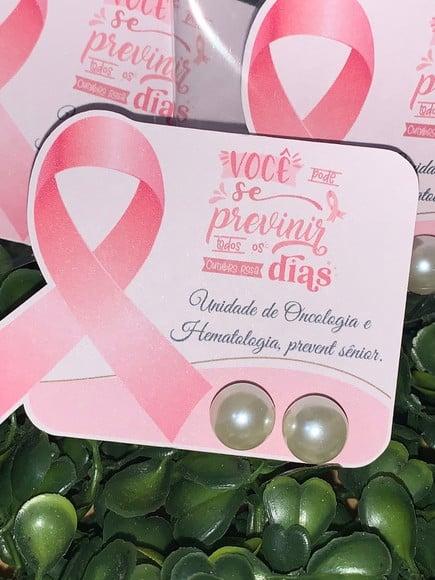 Brinco Personalizado Outubro Rosa