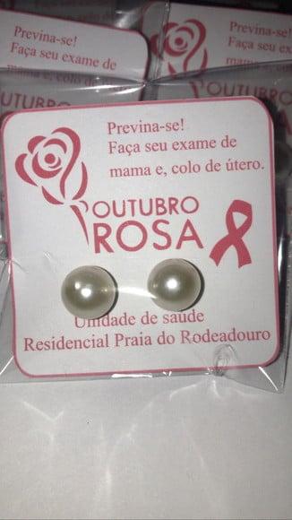Brinco Personalizado Outubro Rosa