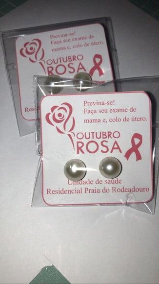 Brinco Personalizado Outubro Rosa