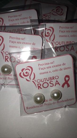 Brinco Personalizado Outubro Rosa