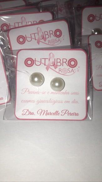Brinco Personalizado Outubro Rosa