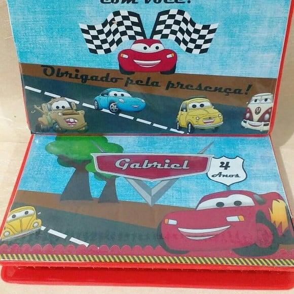 Estojo de Pintura Aquarela Carros