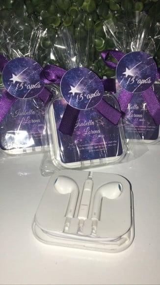 Fone de Ouvido Convite Personalizado 15 Anos