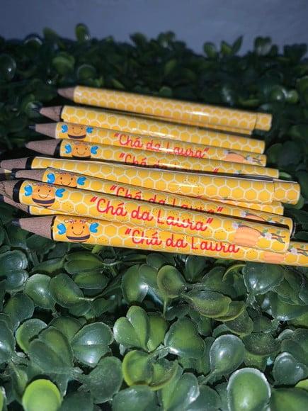 Mini Lápis Personalizado Abelhinha