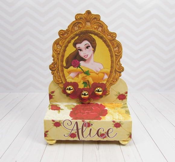 Porta Bis Duplo Personalizado a Bela e a Fera