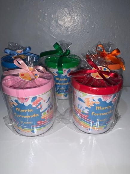 Porta Lápis em Acrílico Personalizado Pintando o Sete