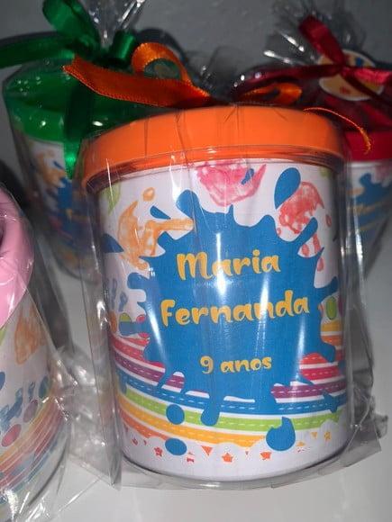 Porta Lápis em Acrílico Personalizado Pintando o Sete