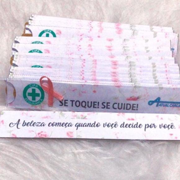 Porta Lixa De Unha Outubro Rosa