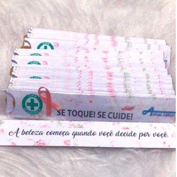 Porta Lixa De Unha Outubro Rosa