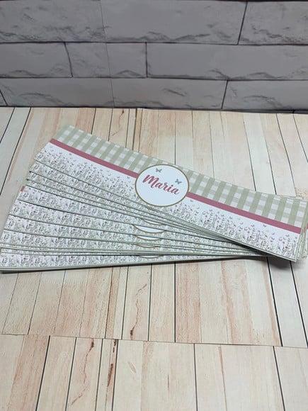 Rotulo Adesivo para Água Personalizado Maternidade Menina