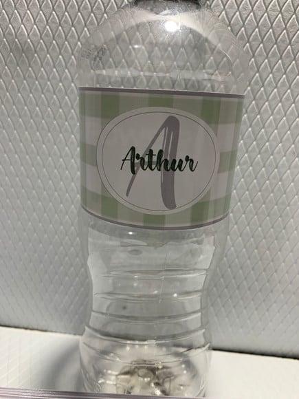 Rotulo Adesivo para Água Personalizado Maternidade