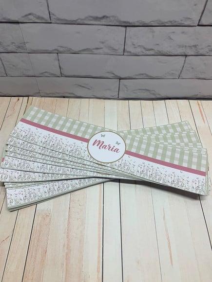 Rotulo Adesivo para Água Personalizado Maternidade Menina
