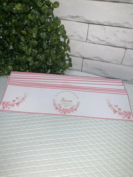 Rotulo Adesivo para Água Personalizado Maternidade Menina