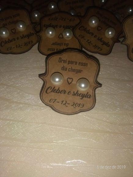 Brinco Personalizado Casamento C&S