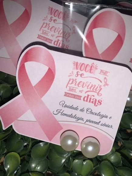 Brinco Personalizado Outubro Rosa