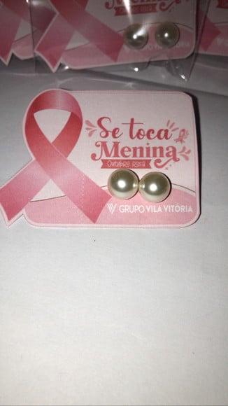 Brinco Personalizado Outubro Rosa