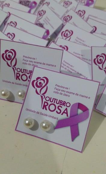 Brinco Personalizado Outubro Rosa