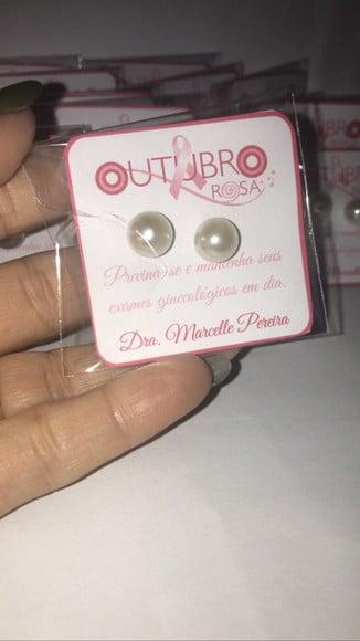Brinco Personalizado Outubro Rosa