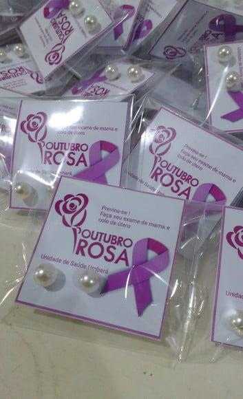 Brinco Personalizado Outubro Rosa