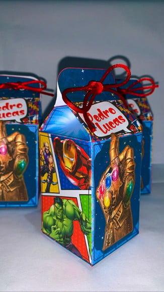 Caixa Milk Simples Vingadores