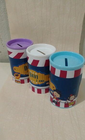 Cofrinho Personalizado Circo Menino
