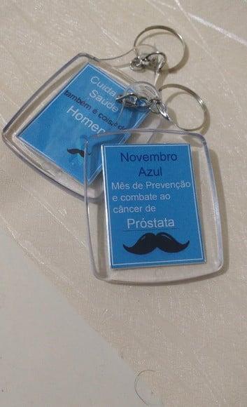 Chaveiro Personalizado Novembro Azul