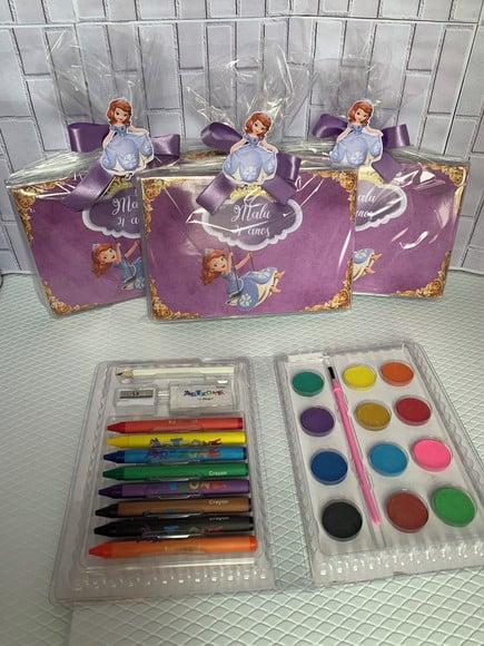 Estojo de Pintura Aquarela Princesa Sofia