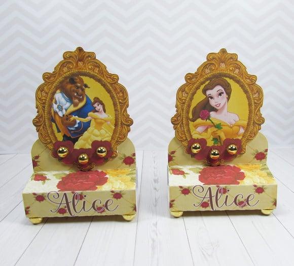 Porta Bis Duplo Personalizado a Bela e a Fera