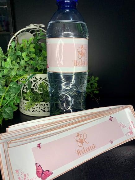 Rotulo Adesivo para Água Personalizado Festa