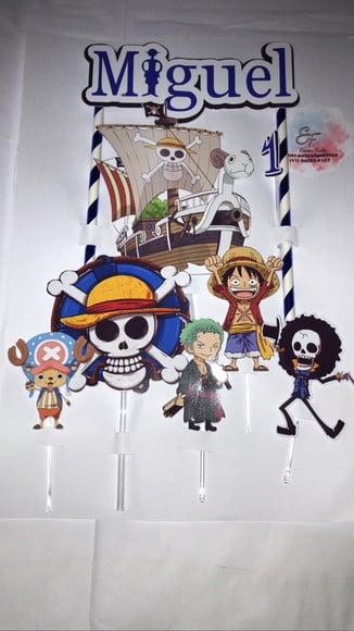 Topo de Bolo One Piece 3d