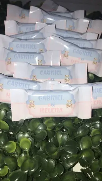 Balinha Personalizada Cha Revelação