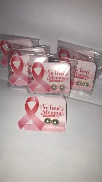 Brinco Personalizado Outubro Rosa