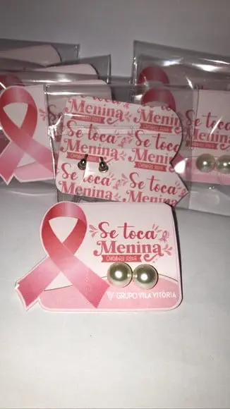 Brinco Personalizado Outubro Rosa