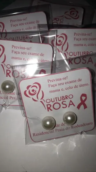 Brinco Personalizado Outubro Rosa