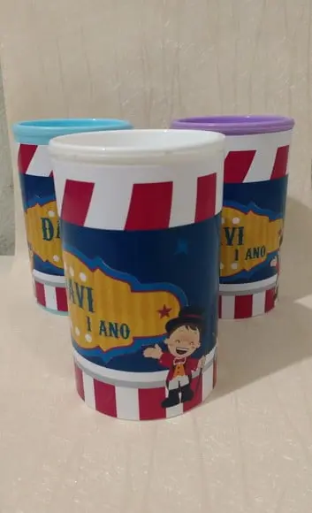 Cofrinho Personalizado Circo Menino