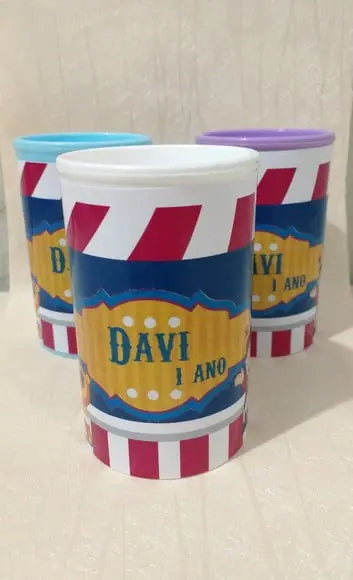 Cofrinho Personalizado Circo Menino
