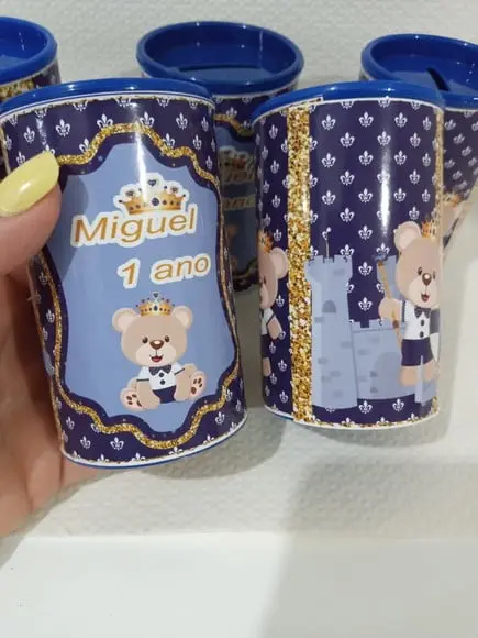Cofrinho Personalizado Urso Principe