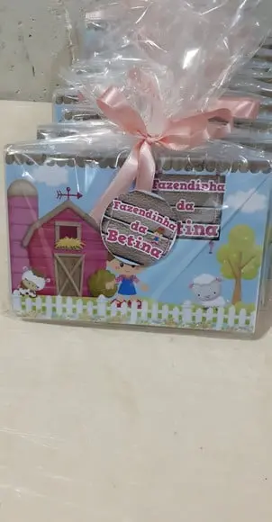 Estojo de Pintura Aquarela Fazendinha Rosa