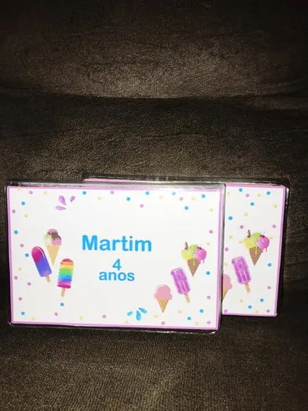 Estojo de Pintura Aquarela Sorveteria