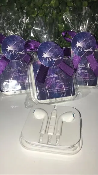 Fone de Ouvido Convite Personalizado 15 Anos