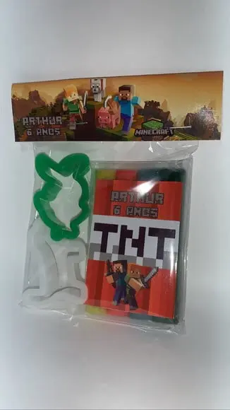 Kit Massinha e Molde Minecraft