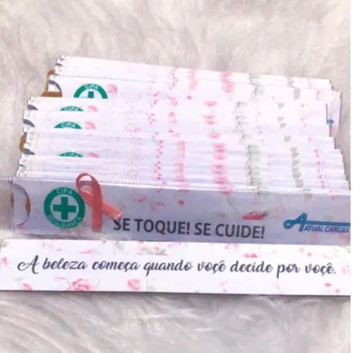 Porta Lixa De Unha Outubro Rosa