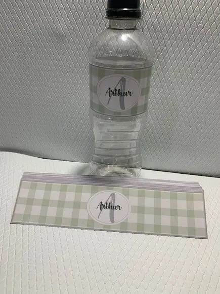 Rotulo Adesivo para Água Personalizado Maternidade