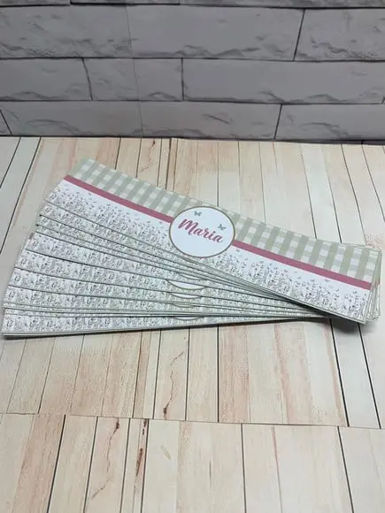Rotulo Adesivo para Água Personalizado Maternidade Menina