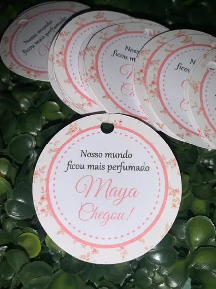 Tag de Agradecimento Frente e Verso