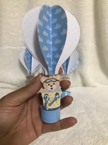 Tubete com Aplique 3d Urso Baloeiro