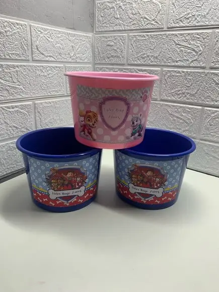 Baldinho para Pipoca 1,,5ltpersonalizado Patrulha Canina