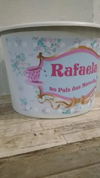 Baldinho para pipoca 1,5lt Personalizados