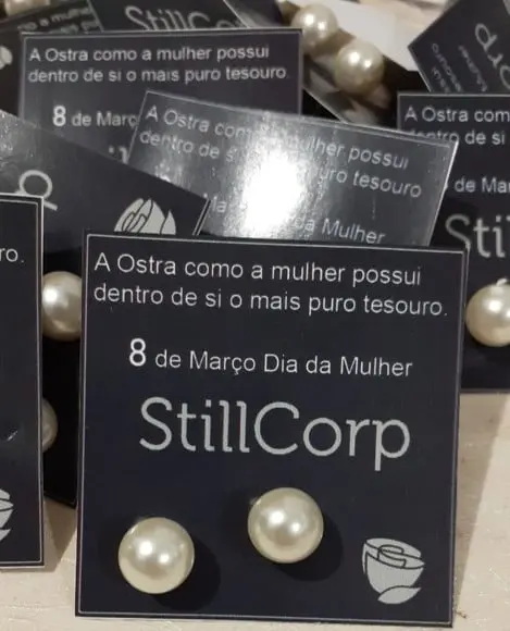 Brinco personalizado brinde Dia das Mulhres