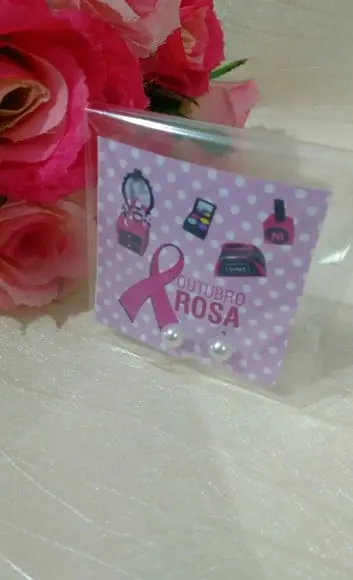 Brinco personalizado Outubro Rosa
